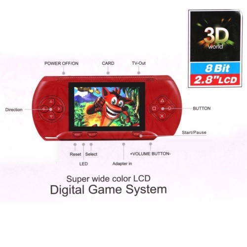 PVP3000 Handheld Game Player Built-in 89 Games Portable Mini Video Game Console