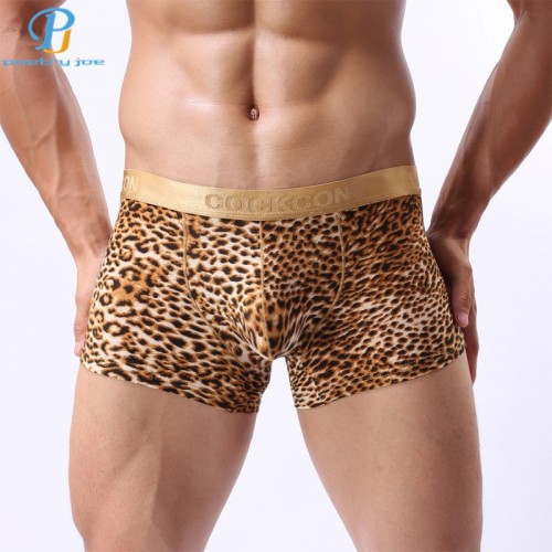 Leopard Convex Leopard Mens Boxer Shorts