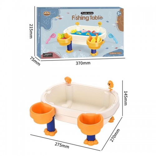  Magnetic Fishing  Double Parent-Child Interactive Fishing Table Play House Bathing Water Fishing Toy