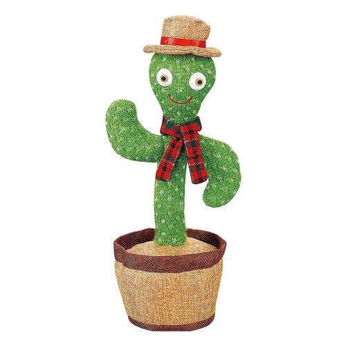 Electronic Shake Dancing Cactus Funny Singing Wriggle Dancing Educational Toy  