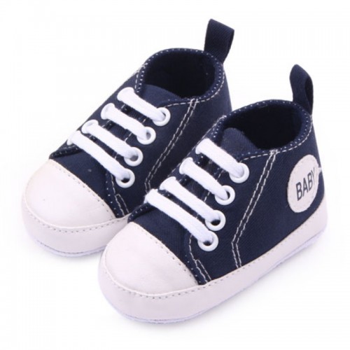 Canvas Sneakers Kids Baby Boy Girl Soft Sole Crib Shoes First Walkers Toddlers