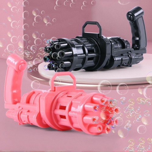 Gatling Electric Bubble Gun Plastic Machine Toys for Kids 