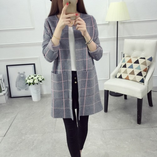  Women Sweaters Cardigans Casual Warm Long Design Female Knitted 