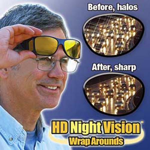 Pack Of  2 HD Vision Glasses Sunglasses Men Night Driving Protective Eyewear Goggles Driver Safety Sun Glasses
