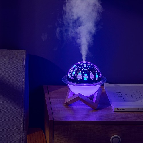 Projection Lamp Air Humidifier Aromatherapy Diffuser for Kid Room Ultrasonic