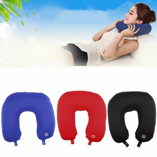 U Shaped Travel Pillow For Airplane Comfortable Vibration Battery Operated
