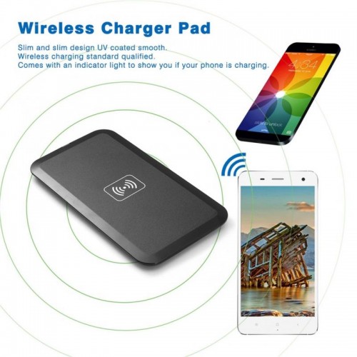 Universal Qi Wireless Charger Pad Fast Charging Dock Station Non-slip Mat For Smart Phones