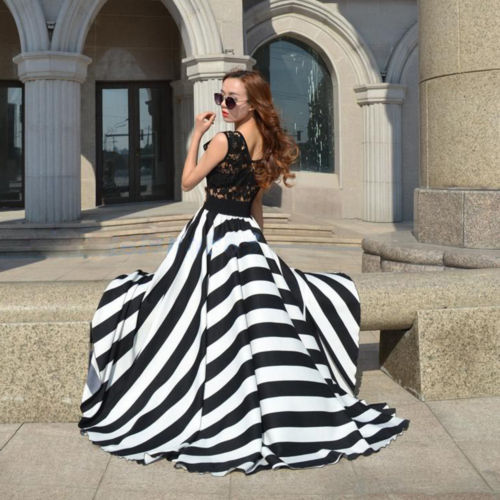 Sleeveless Evening Cocktail Maxi Dress