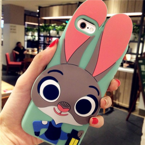  Judy Rabbit 3D Soft Silicone Phone Case Cover for iPhone