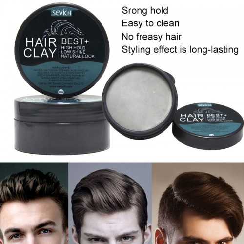 80g Hair Styling Clay Mud For Men Strong Hold Matte Finished Molding