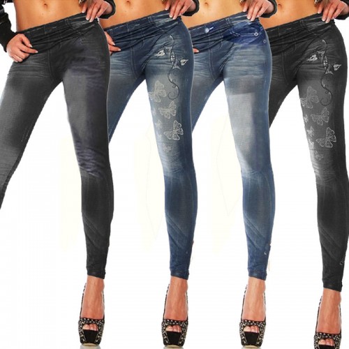 Pencil Pants High Waist Jeans Style Stretch Skinny Leggings
