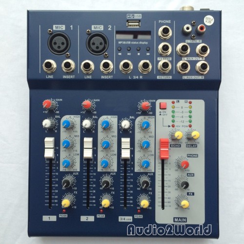 Mini Audio Mixer Small Mixing Console