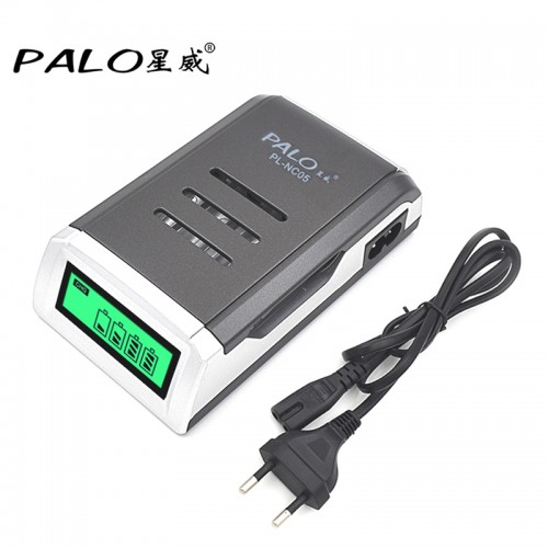 4 Slots LCD Display Smart Intelligent Battery Charger Rechargeable