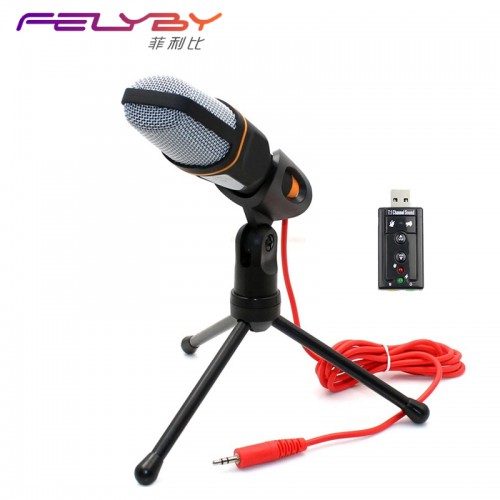 Condenser Microphone Professional Sound Podcast Studio Microphones for computer PC phone Laptop Skype