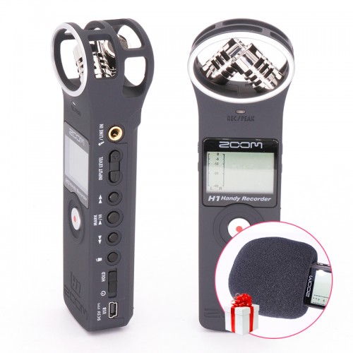 Handy Portable Digital Recorder PocketStereo Interview Microphone Vlogging Video Mic Windscreen