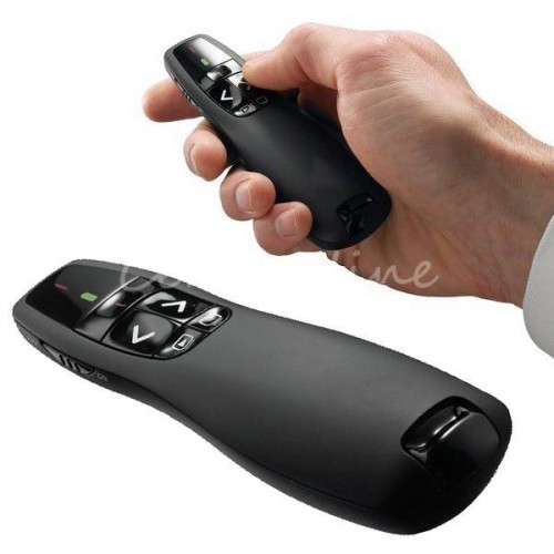 Portable comfortable handheld Wireless Presenter Receiver Pointer Case Remote Control with Red Laser