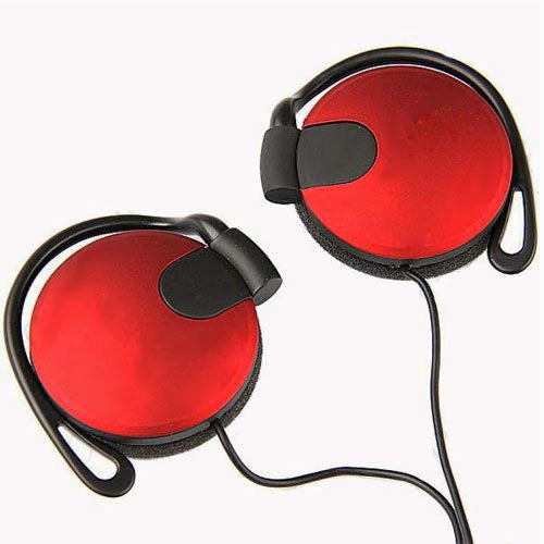 Red Mega Bass 3.5mm On-Ear Earpad Headphones Universal Hands-Free