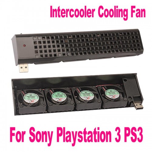 Quad Fan Cooling Fans Cooler For Sony Playstation Black High