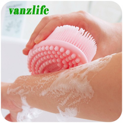 Vanzlife ultra soft gel bath and shower massage brush head massage shampoo brush gentle touch cleaning