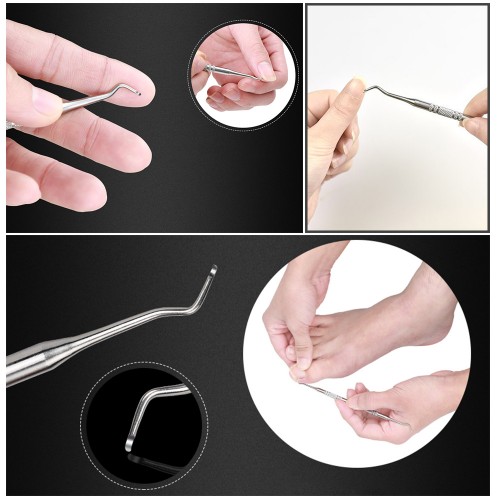 1pc Professional Ingrown Toe Nail Correction Lifter File Clean Installation Tool Pedicure Foot Nail Care