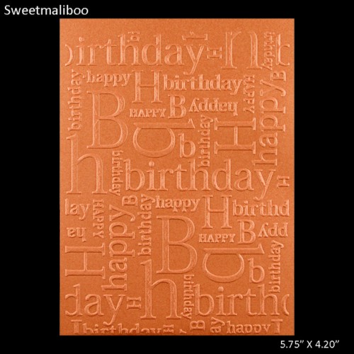 Greeting Happy Birthday embossing folder plastic dies scrapbook stencils for diy paper card making craft envelop