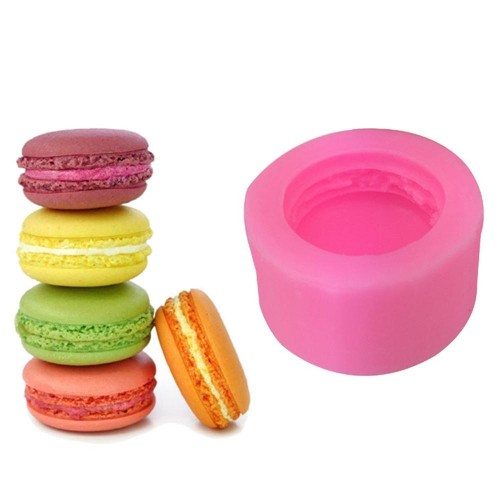 3D Stereo Macaron Style Silicone Mold DIY Handmade Soap Candle Mold Fondant Cake Chocolate Decorating Silicone