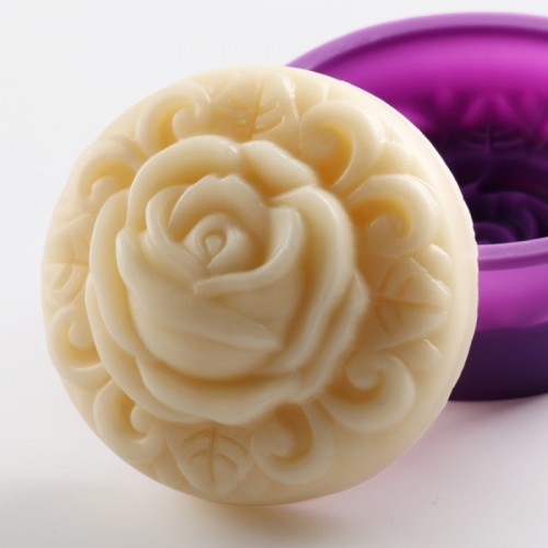 Fondant Cake Mold 3D Flower Candle Form Soap Moulds Food Grade Silicone Resin Crafts Soap DIY