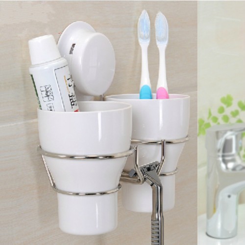Hot wall toothbrush holder set 2 wash tooth brush mug Storage Cup decorative bathroom shelf bathroom