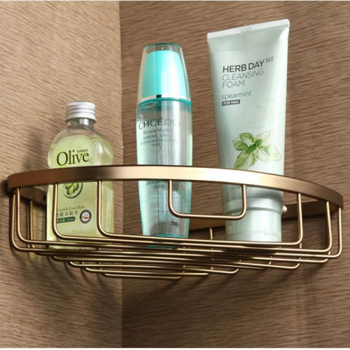 New bathroom racks solid space aluminum triangular basket basket shelves bathroom accessories