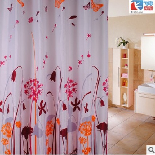 Dandelion Shower Curtains Design Water Resistance Fabric Polyester Waterproof Home Bathroom Curtains