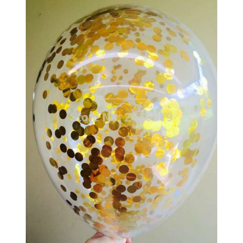 clear metallic foil confetti balloons gold silver pack wedding decoration party supplies