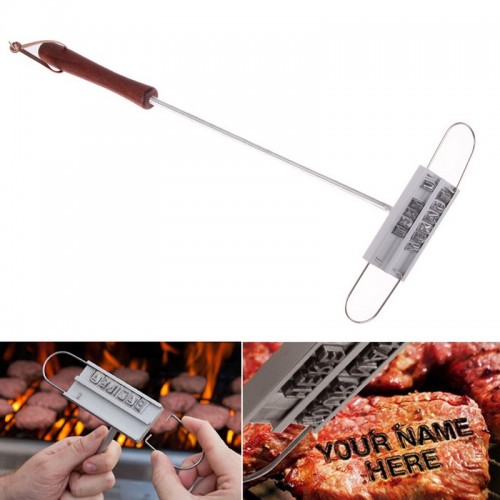 BBQ Meat Branding iron with changeable letters Personality Steak Meat Barbecue BBQ Branding Iron