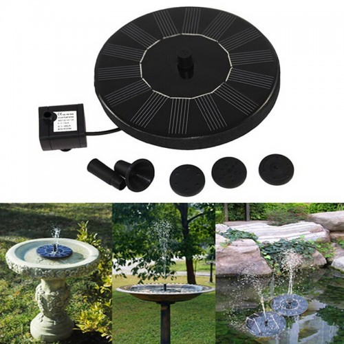 Qualified Solar Power Fountain Water Pump Spray Floating Panel for Pool Garden Pond Flow Watering Garden