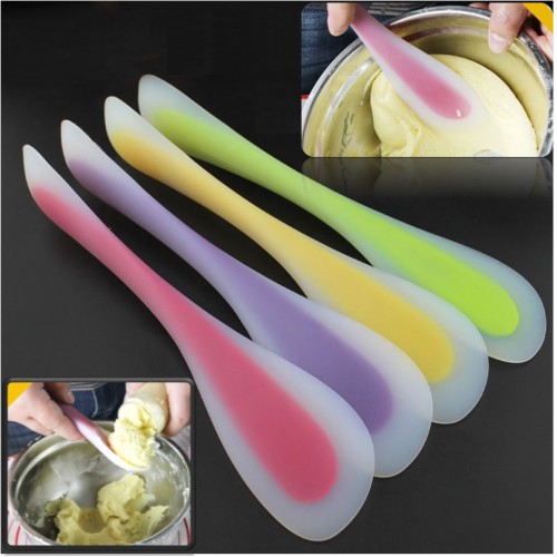 2017 New Baking Tools For Cake Double Silicone Spatula Spoon Baking Pastry Spatulas Scraper Mixer Dough