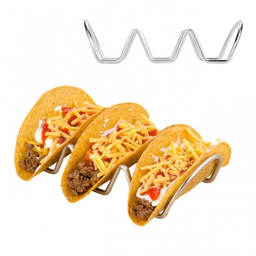 Taco Holders Mexican Food Stainless Steel Rack Stand Holds Hard or Soft Shells.jpg 640x640