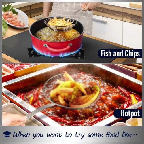 Eco-Friendly Wooden Handle Stainless Steel Frying Oil Strainer Eco-Friendly Wooden Handle Stainless Steel Frying Oil Strainer