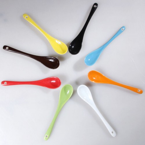 3pcs High Quality Spoon Ice Cream Tea Milk Coffee Handled Long Handle Ceramic Porcelain Spoons Cuchara 3pcs High Quality Spoon Ice Cream Tea Milk Coffee Handled Long Handle Ceramic Porcelain Spoons Cuchara