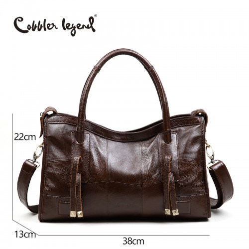 Cobbler Legend Original Genuine Leather Women Shoulder Bags New Leisure Trend Ladies Crossbody Bag For