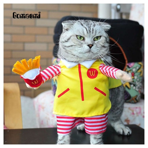 Cute Pet Cat Costume Suit Clothes Party Halloween Dress