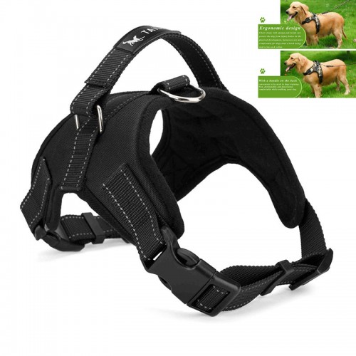 Large Dog Harness Padded Chest Strap Heavy Duty with Handle Comfortable for Labrador Golden Retriever
