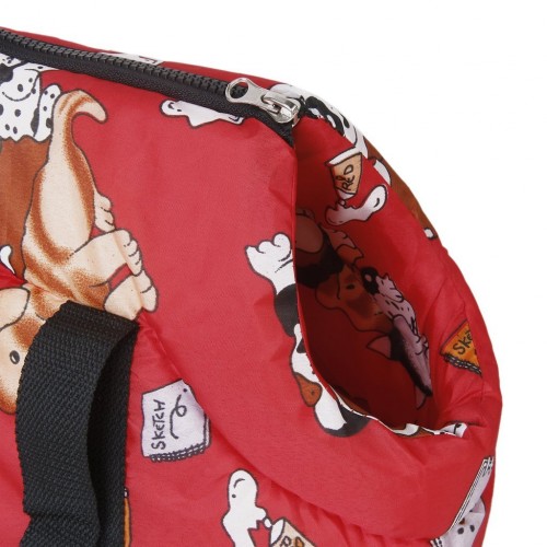 Soft Carry Shoulder travel bag Handbag for Small size dog red