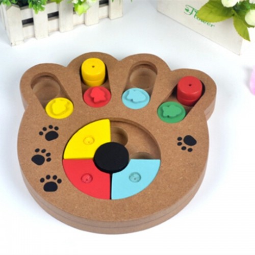 Interactive toys for dogs and cats Food treated wooden pet toys