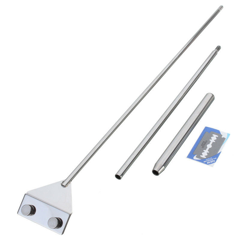 Aquarium Stainless Steel Algae Razor Scraper Blade water plant