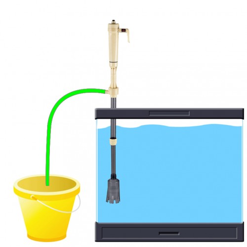 Battery Syphon Operated Fish Tank Vacuum Gravel Water Filter Clean Siphon Filter Cleaner Fish