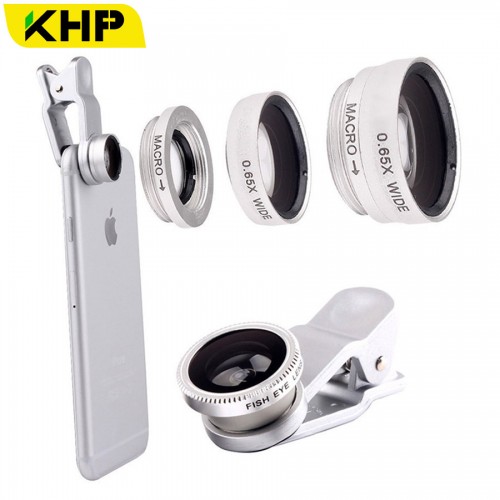 KHP 3 In 1 Universal Phone Lens Clip camera Mobile Phone Lenses For iphone 4 4S