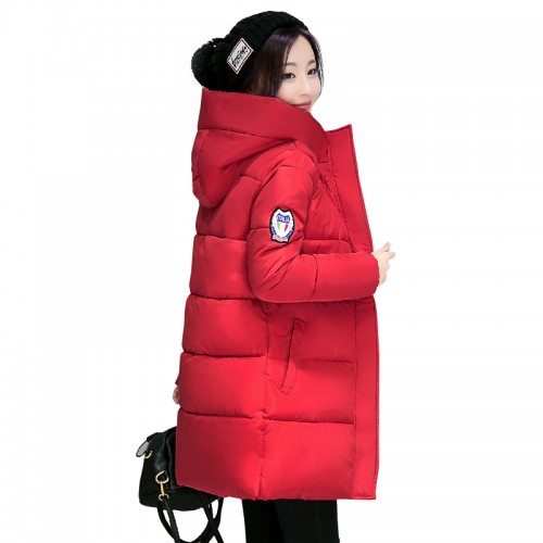hot sale women winter hooded jacket female outwear cotton plus size 3XL warm coat thicken