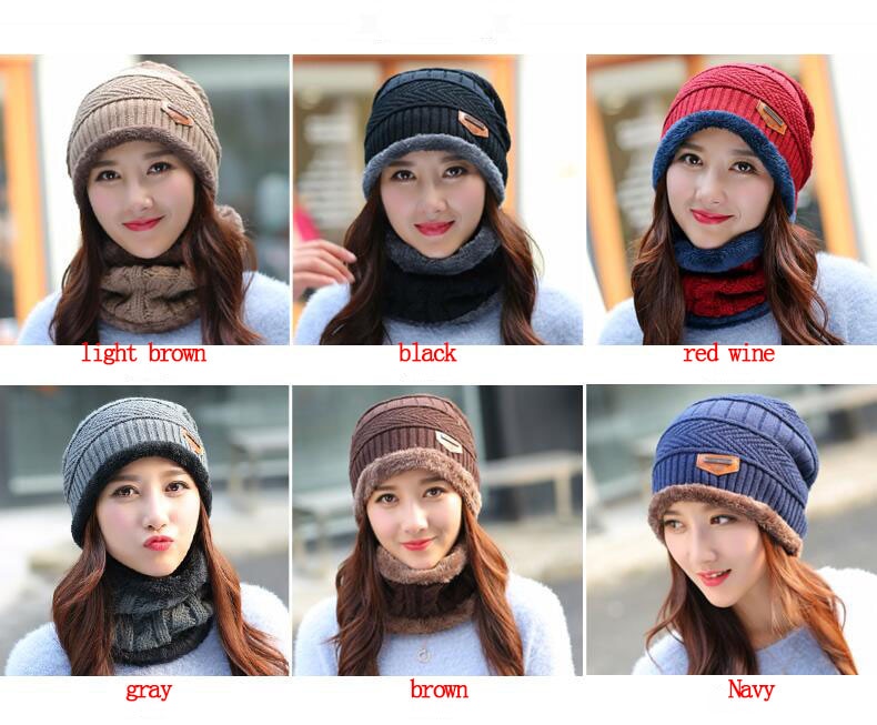 Hot-Selling-2pcs-Ski-Cap-and-Scarf-Cold-Warm-Leather-Winter-Hat-for-Women-Men-Knitted-Hat-Bonnet-Warm-Cap-Skullies-Beanies-33028799685